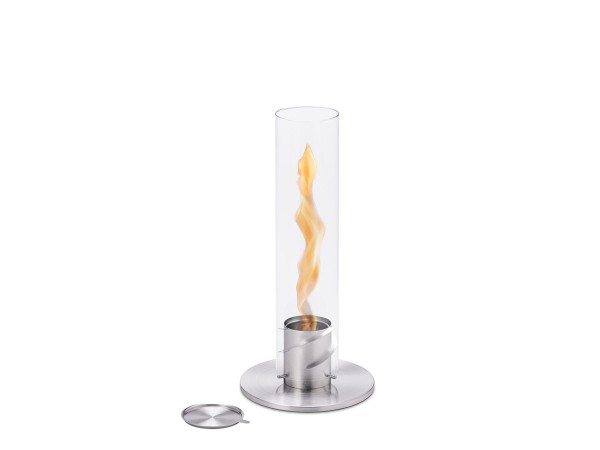 tischfeuer-spin-90cm-silber-mit-flamme